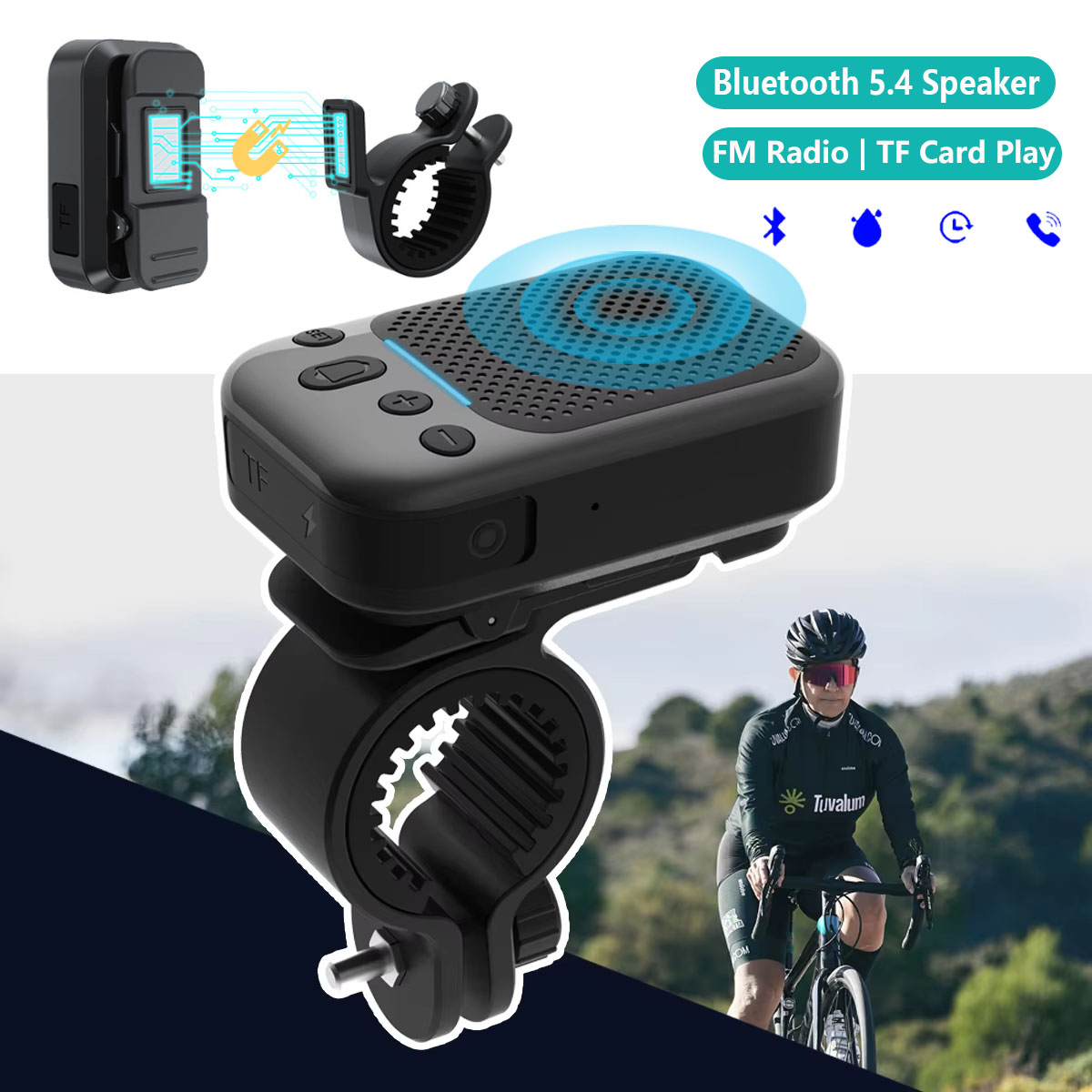 Portable Bluetooth Speaker Waterproof Ipx7 - Mini Bisiklet Kablosuz Hoparlör Bluetooth 5.4