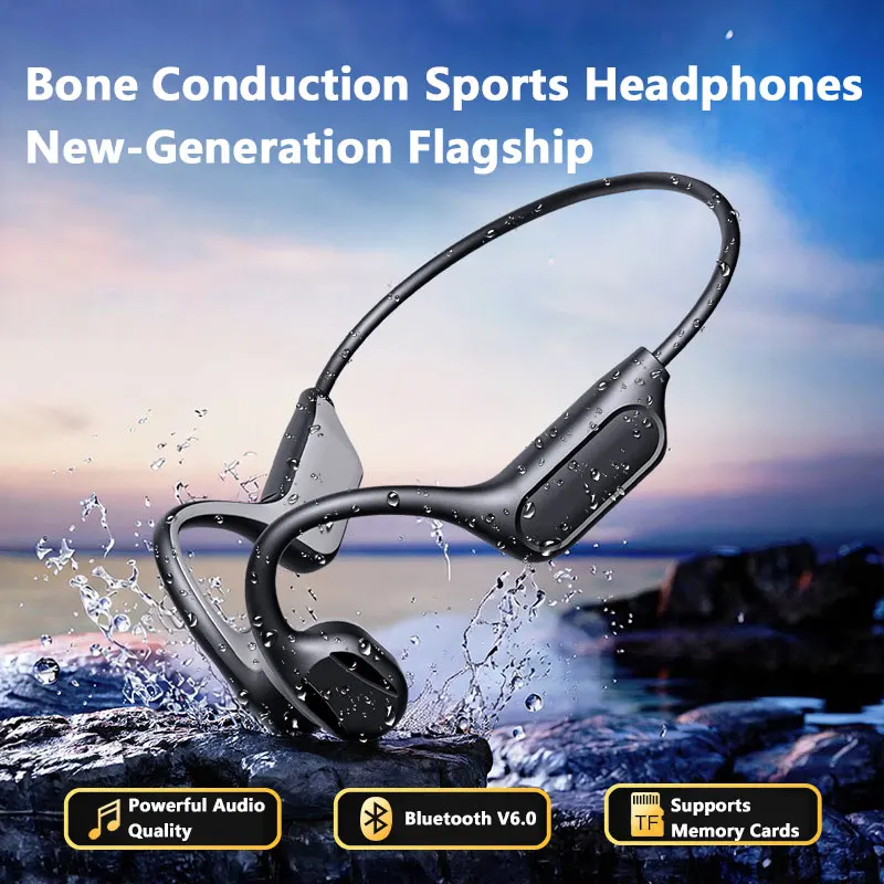 Bone Conduction Running Headphones - YENİ IPX8 Spor Kemik İletimli Bluetooth