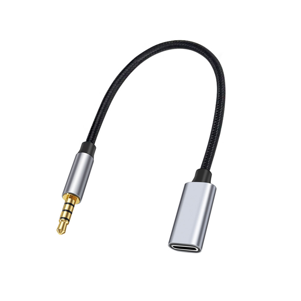 Type C Wired Earphones With Mic - 3.5mm Erkek Tip-C Aux Ses Adaptörü