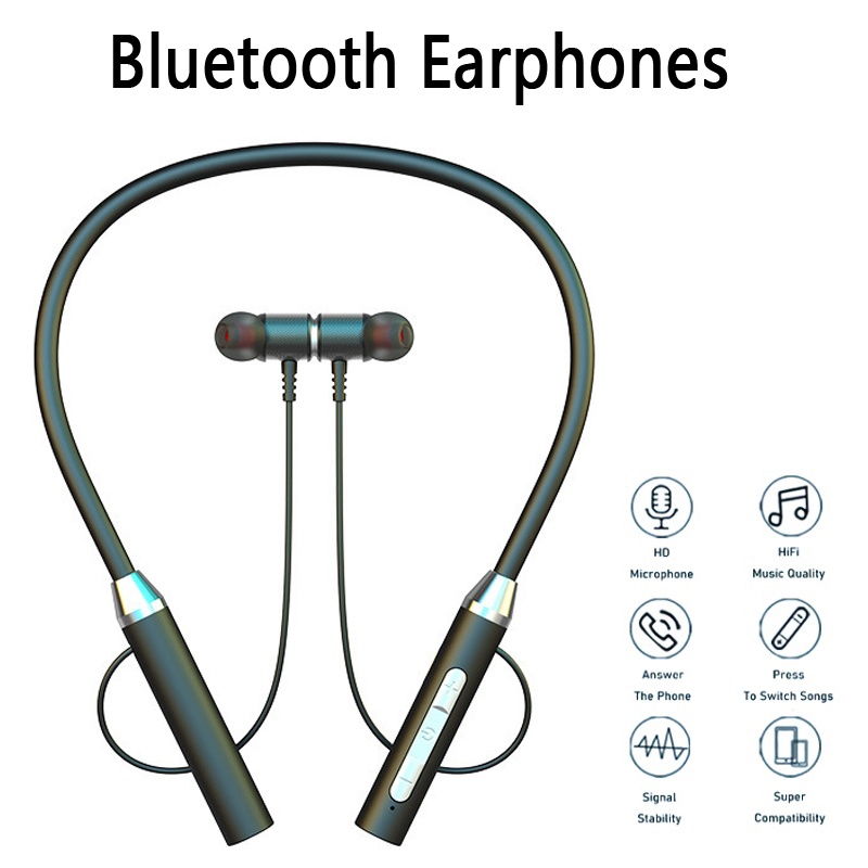 9D kablosuz bluetooth kulaklık - Magnetic Neckband Sports Earphones incelemesi ve fiyatı